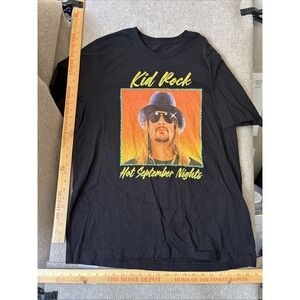 Kid Rock - "Hot September Nights" - 2019 Black Shirt Men's Size Large T-shirt